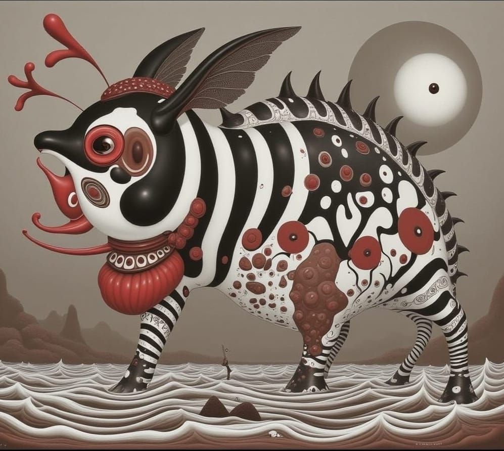 Dark Chocolate Landscape in Deep Mysterious Shadows