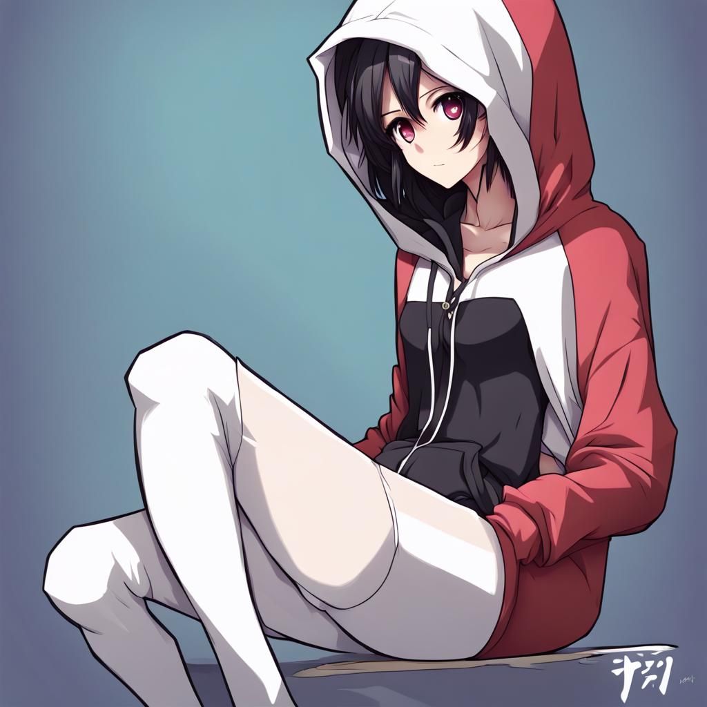 Anime Reaper Girl in Animal Onesie