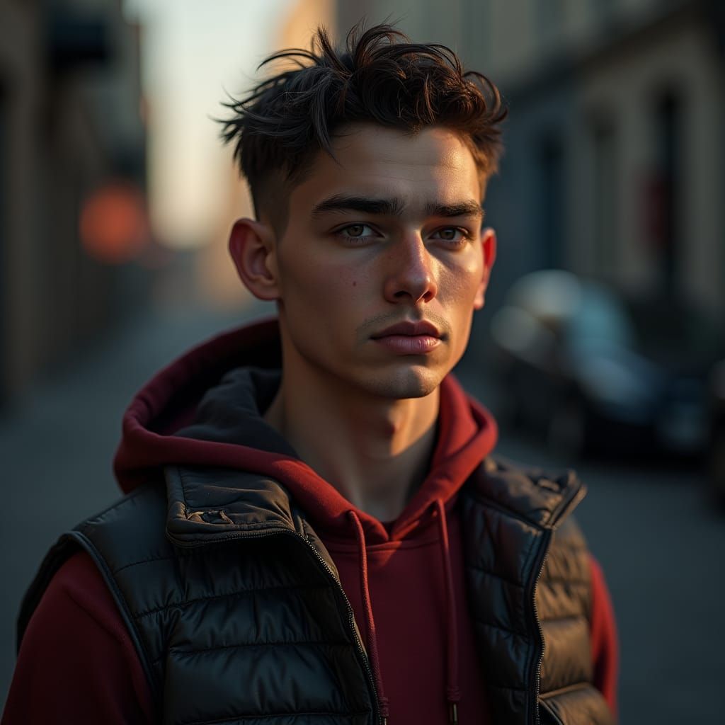 Hyperrealistic Portrait of British Man in Urban Style