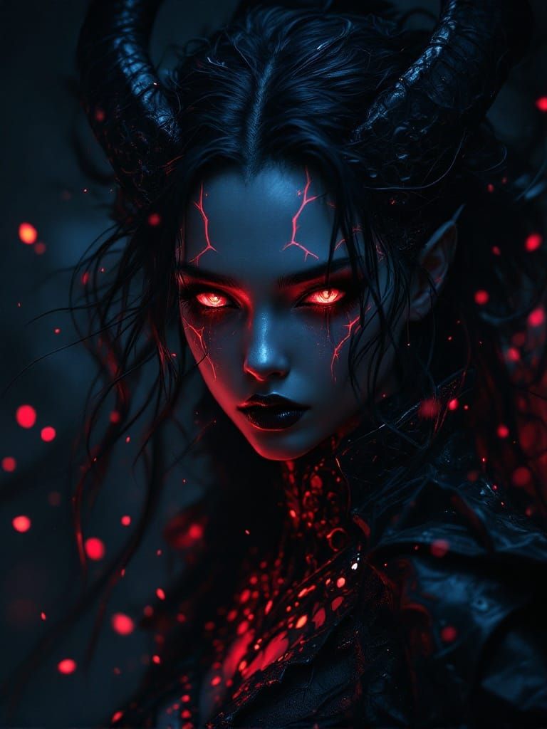 Enigmatic Shadow Demon Emerges from the Abyss in Dark Magic ...