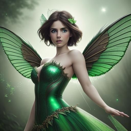 Beautiful Green Fairy