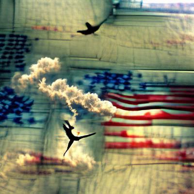 Air Crackles with Freedom: An AI Interpretation