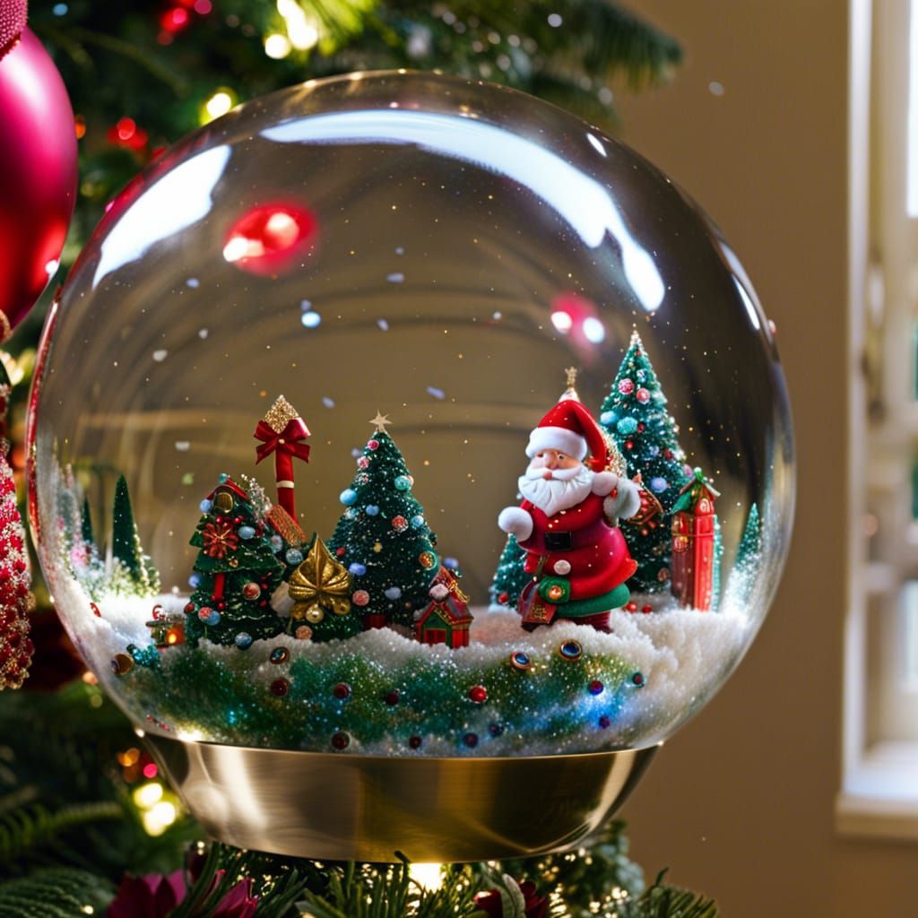 Child Shakes Snow Globe Full of Christmas Spirit