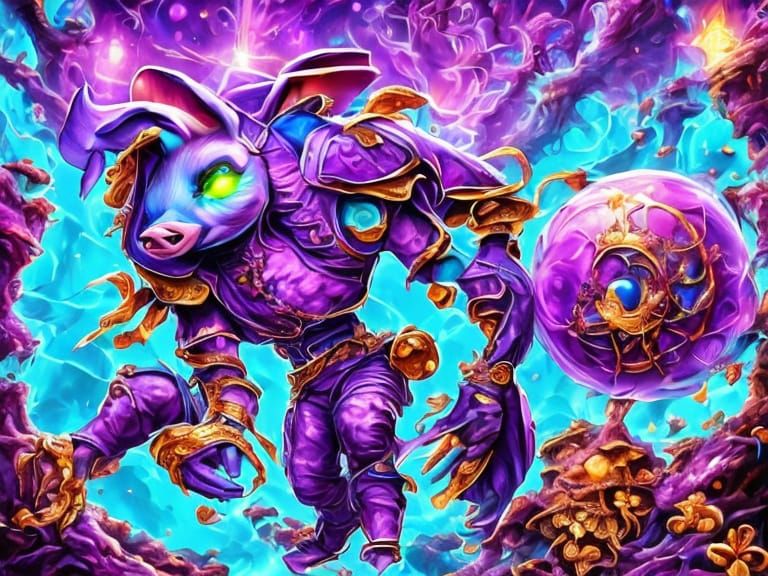 Surreal Emojis and Figures in Neon Glow Style