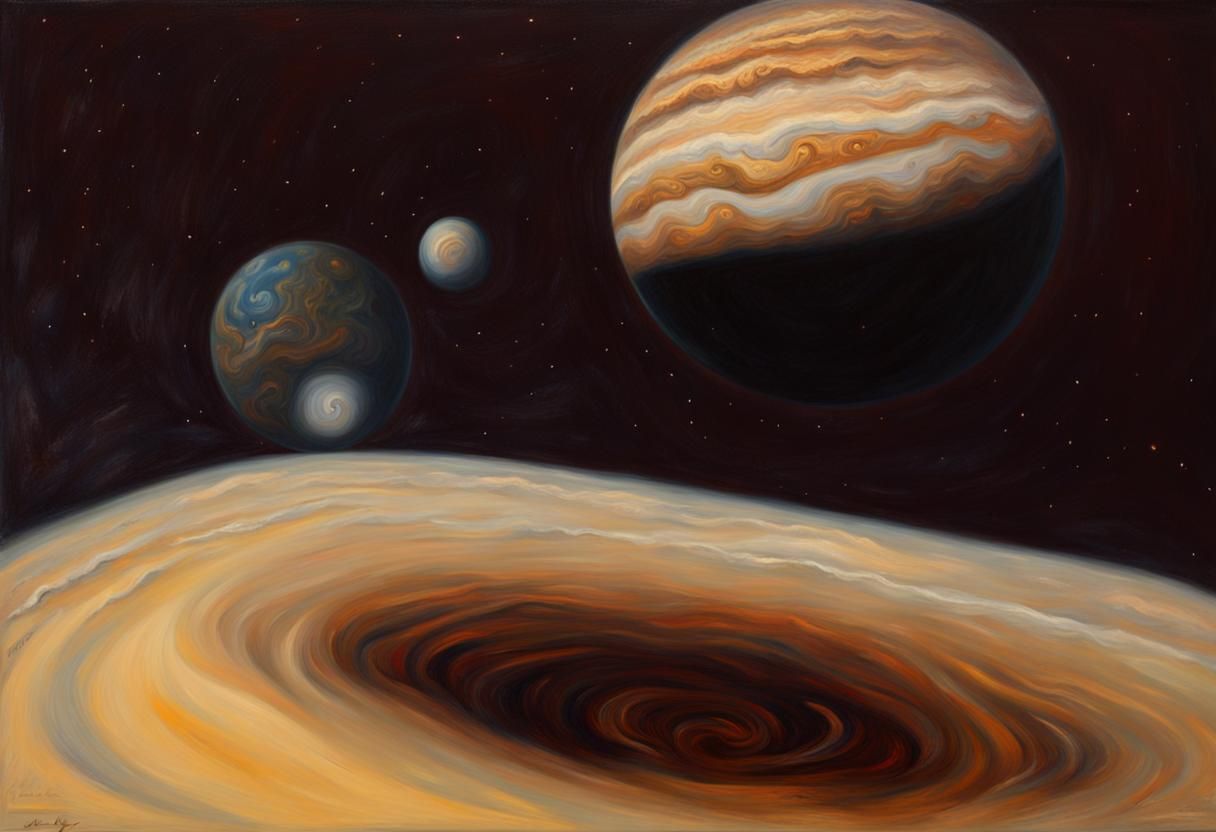 Jupiter Ascends: An Oil Painting Masterpiece