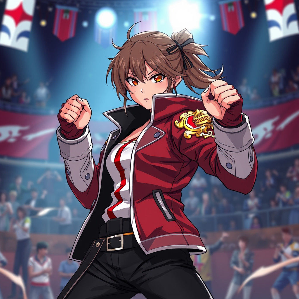 Luxembourg Fighter in Anime Tournament, Studio Trigger Style