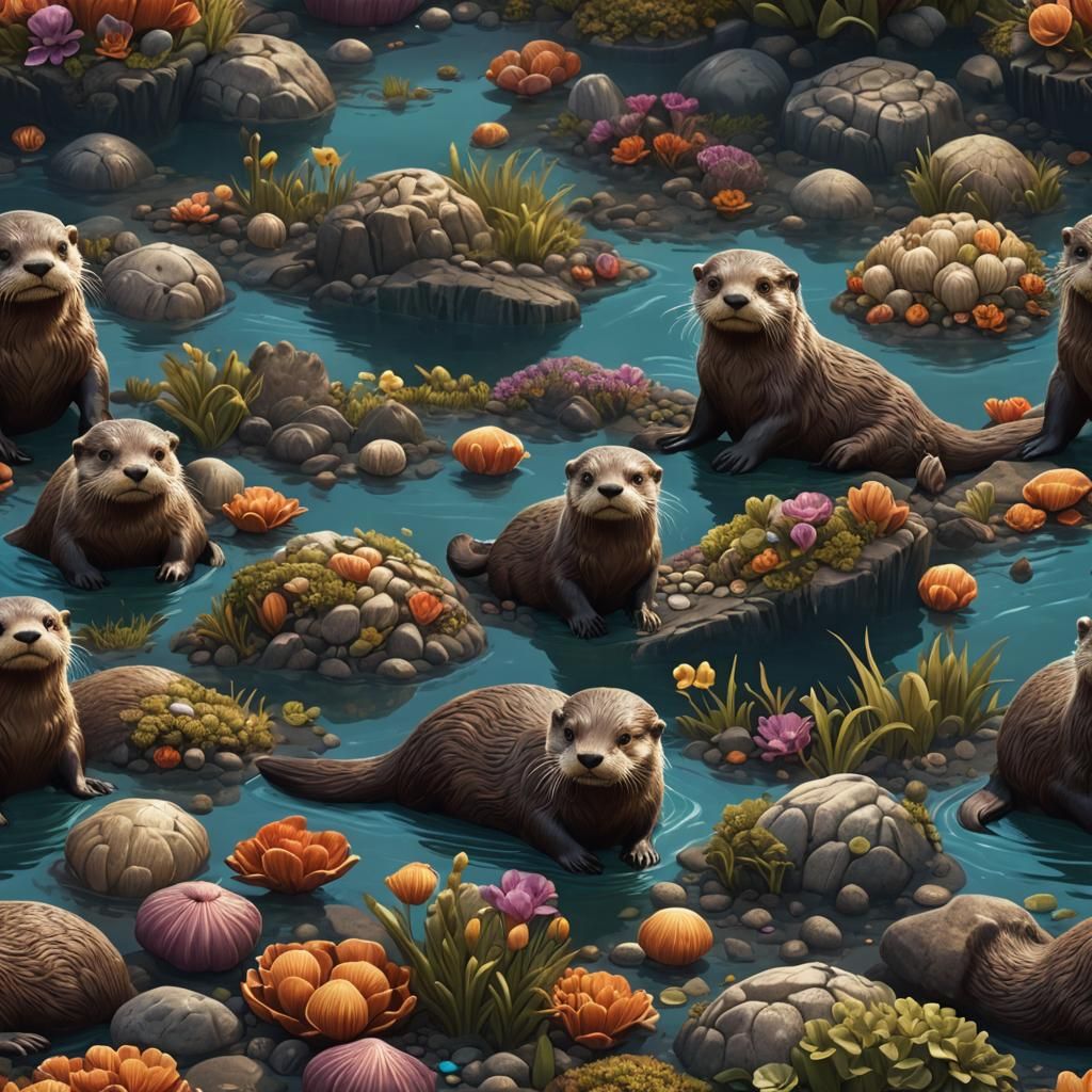 Otter's Clamshell Dream: Fantasy Concept Art