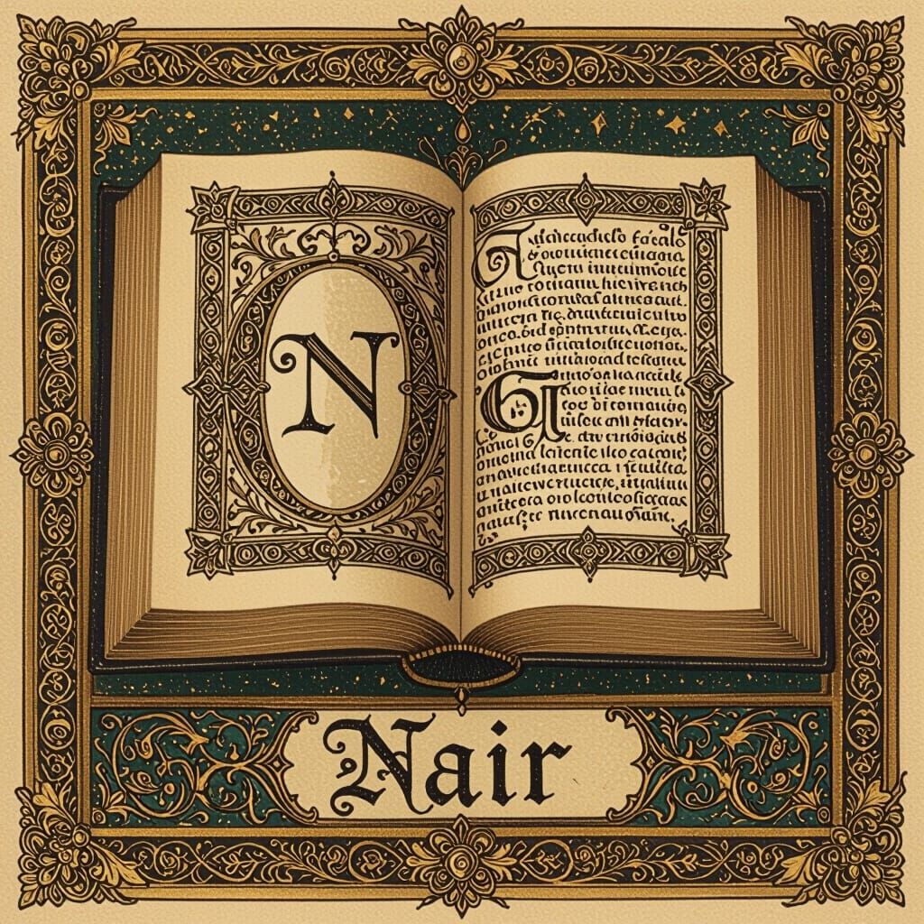 Medieval Signet Ring with Mirrored Monogram in Engraving Sty...