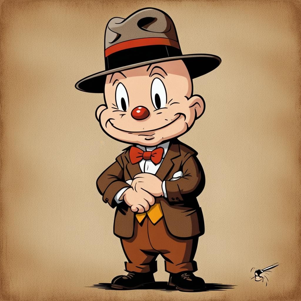 Elmer Fudd as The Godfather: Digital Caricature