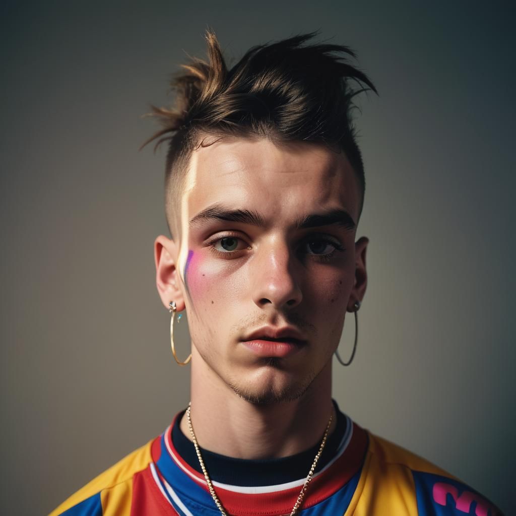 Moody Portrait in Editorial Fashion Style