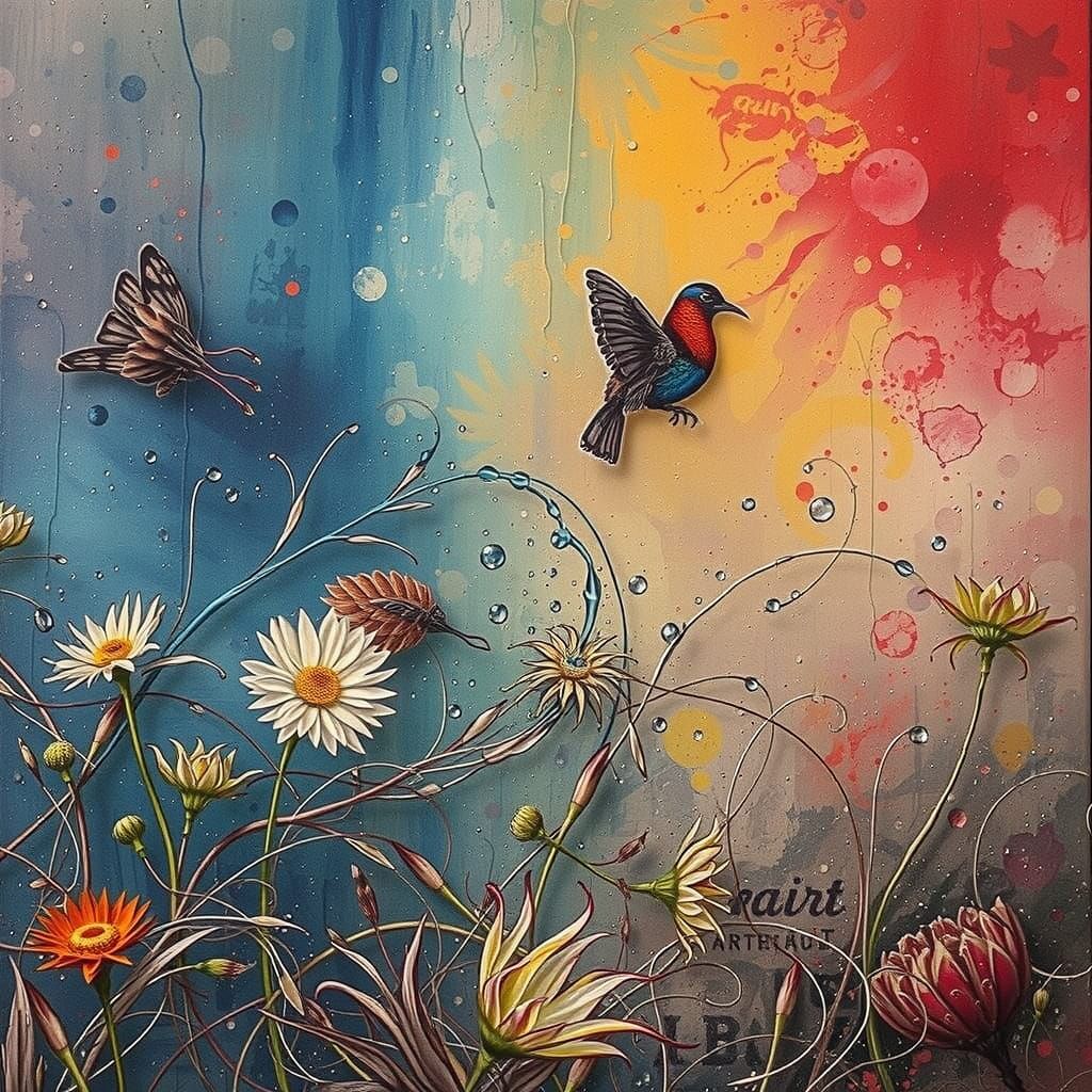 Fluid Ink and Oil Fantasy Illustration by Masters