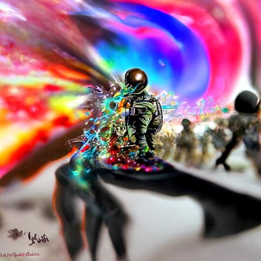 Astral Cosmic War Illustration by Pablo Amaringo