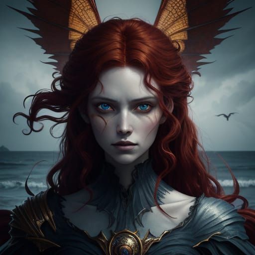 Vampire in Golden Hour, Inspired by Greg Rutkowski