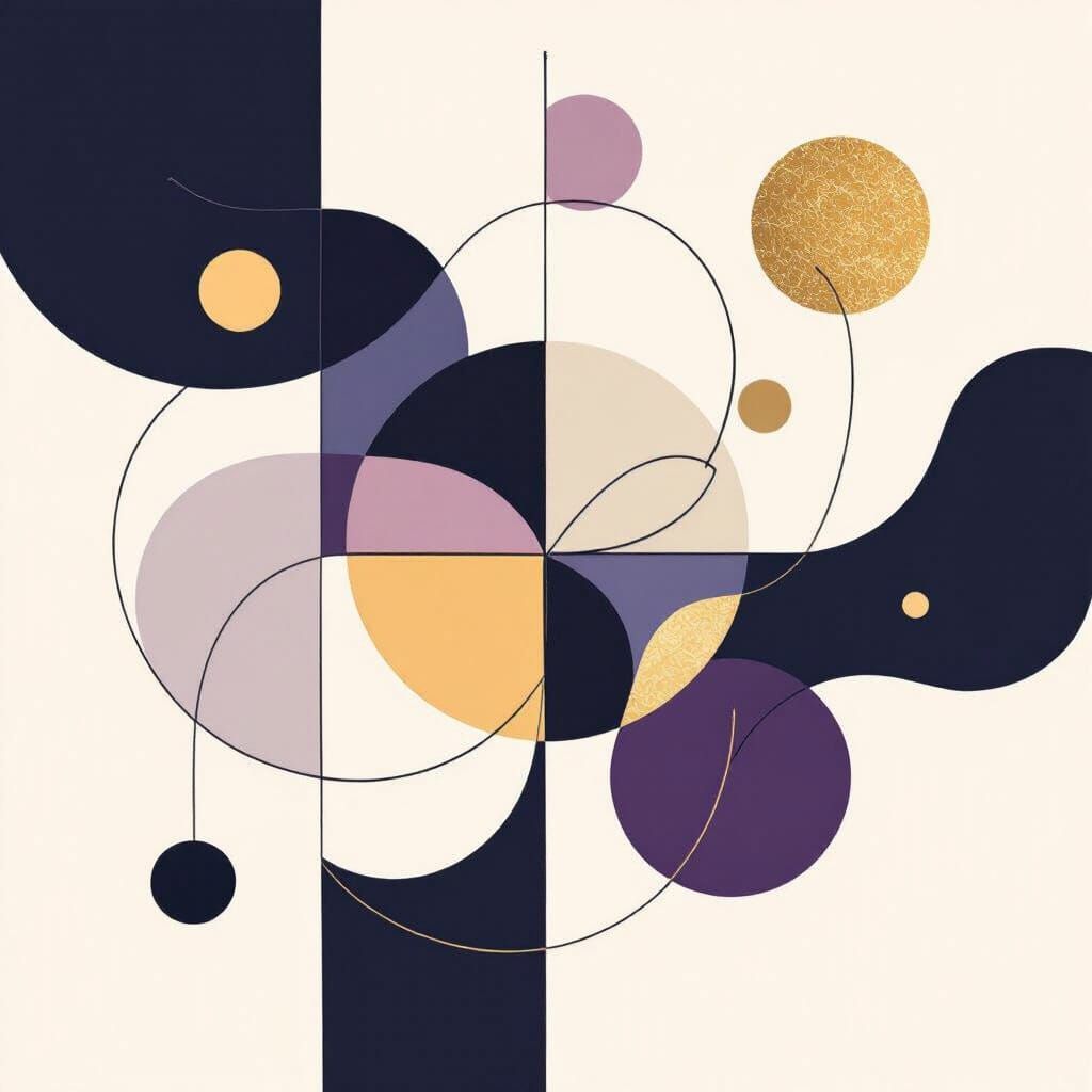 Abstract Geometric Art of Sahur Anticipation