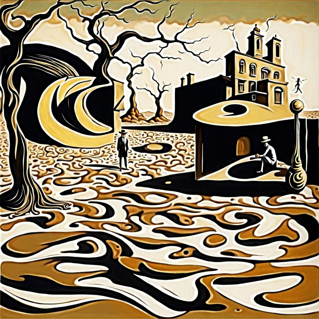 Surreal Dali-Inspired Figurative Expression