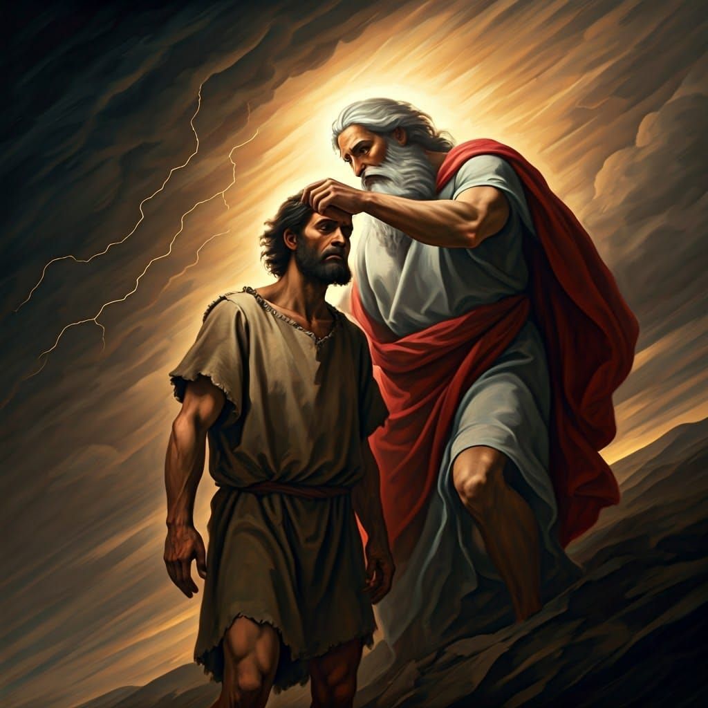 God Places Mark of Shame and Protection Upon a Defiant Cain...