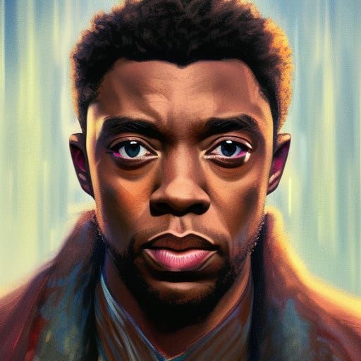 Hyperdetailed Portrait of Chadwick Boseman
