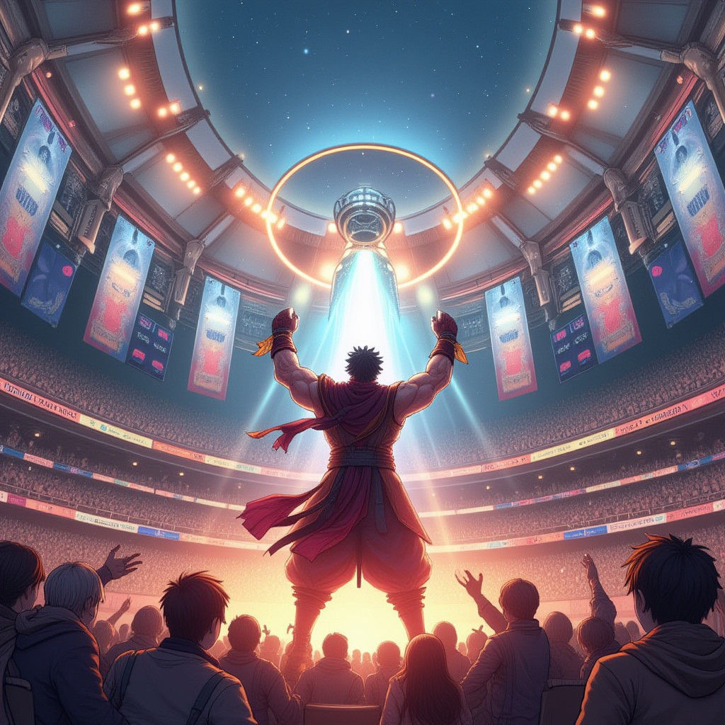 Anime Fighter Triumphs in Grand Tournament Arena