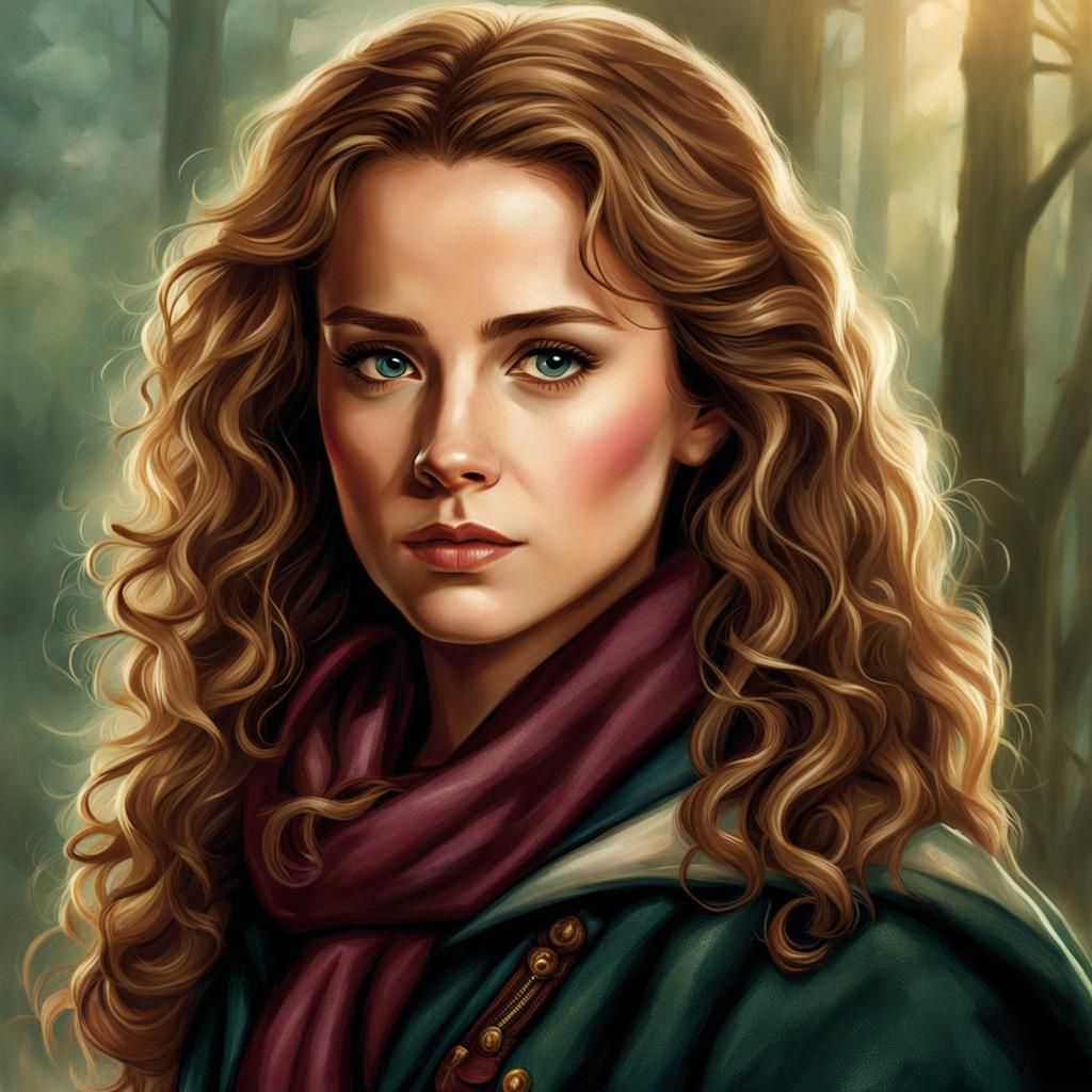 Hermione Granger Portrait as a Beautiful Woman