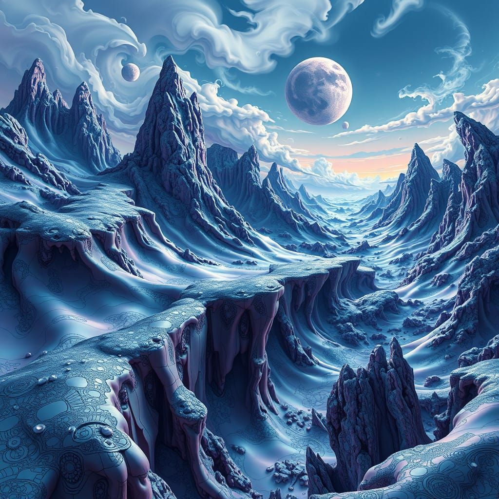 Ethereal Cosmic Wastes in Neon Hues