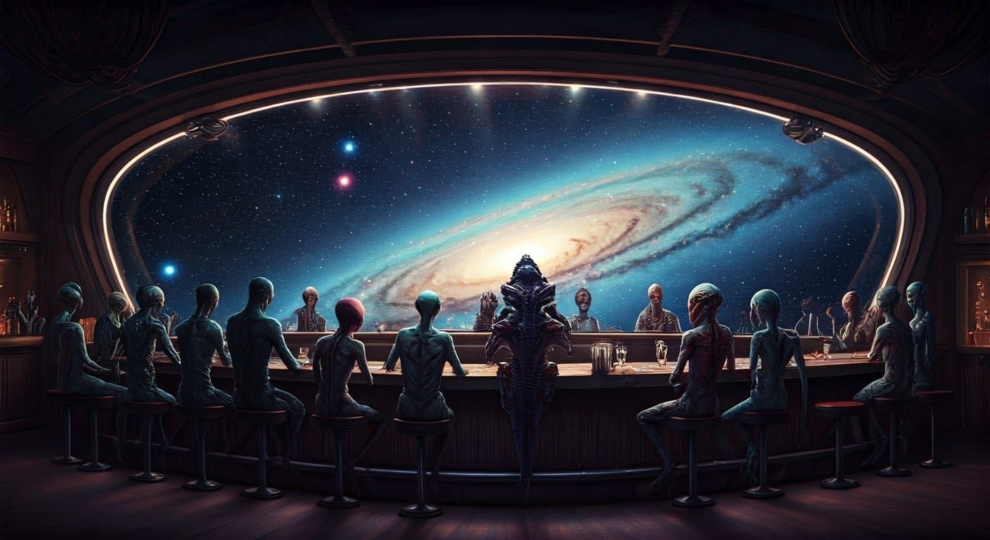 Cosmic Tavern in a Distant Galaxy