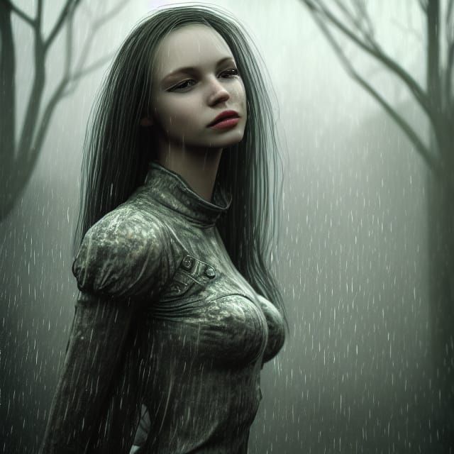 Lithuanian Woman in Ethereal Fantasy 3D Rendering