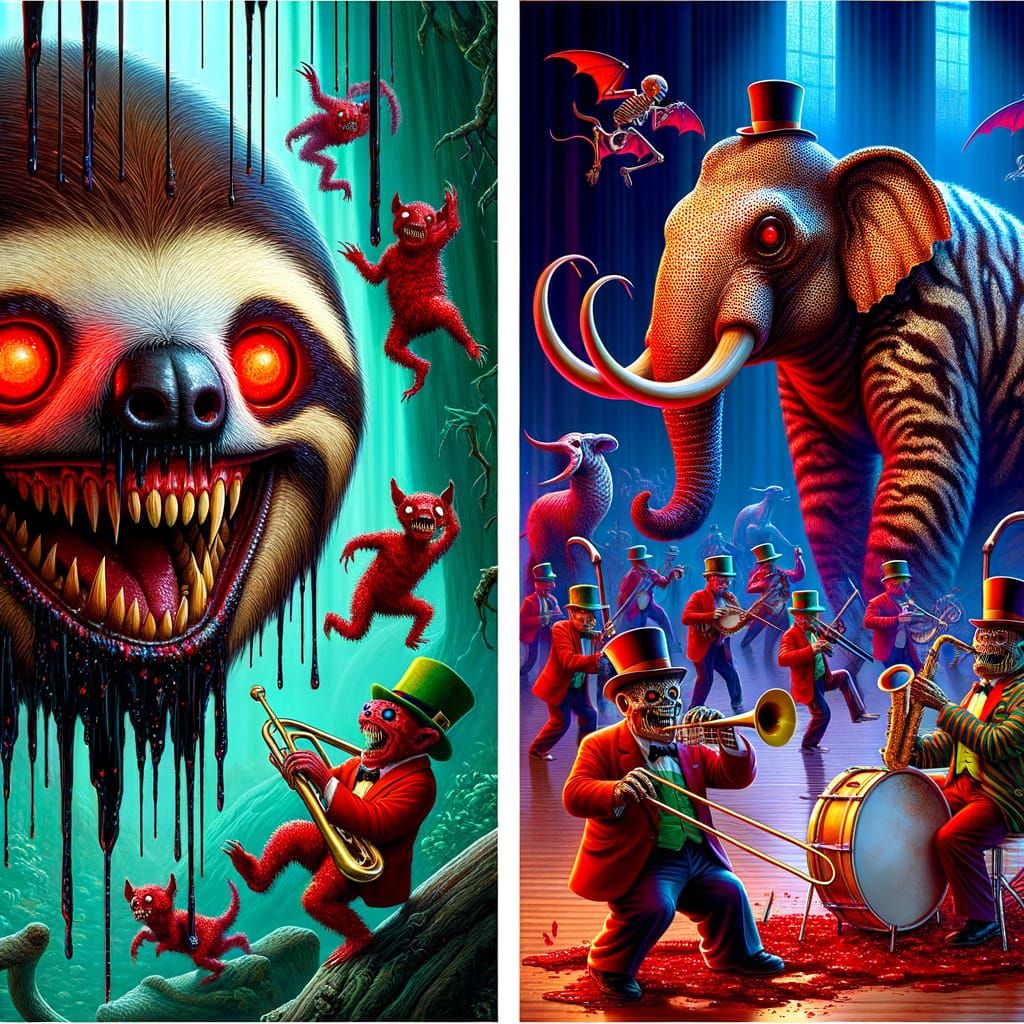 Eerie Sloth Leader and Prehistoric Jazz Band