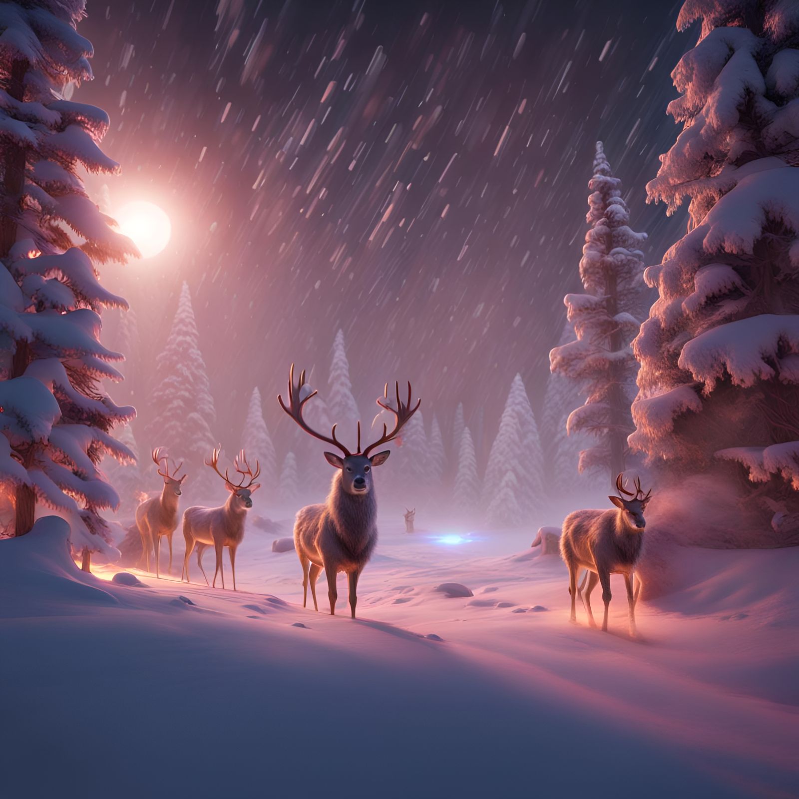 Holographic Santa in Lapland: 3D Projection in Snow