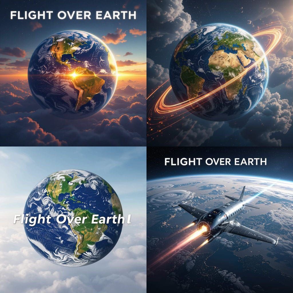 Flight Over Earth: Realistic Planet Earth CD Cover