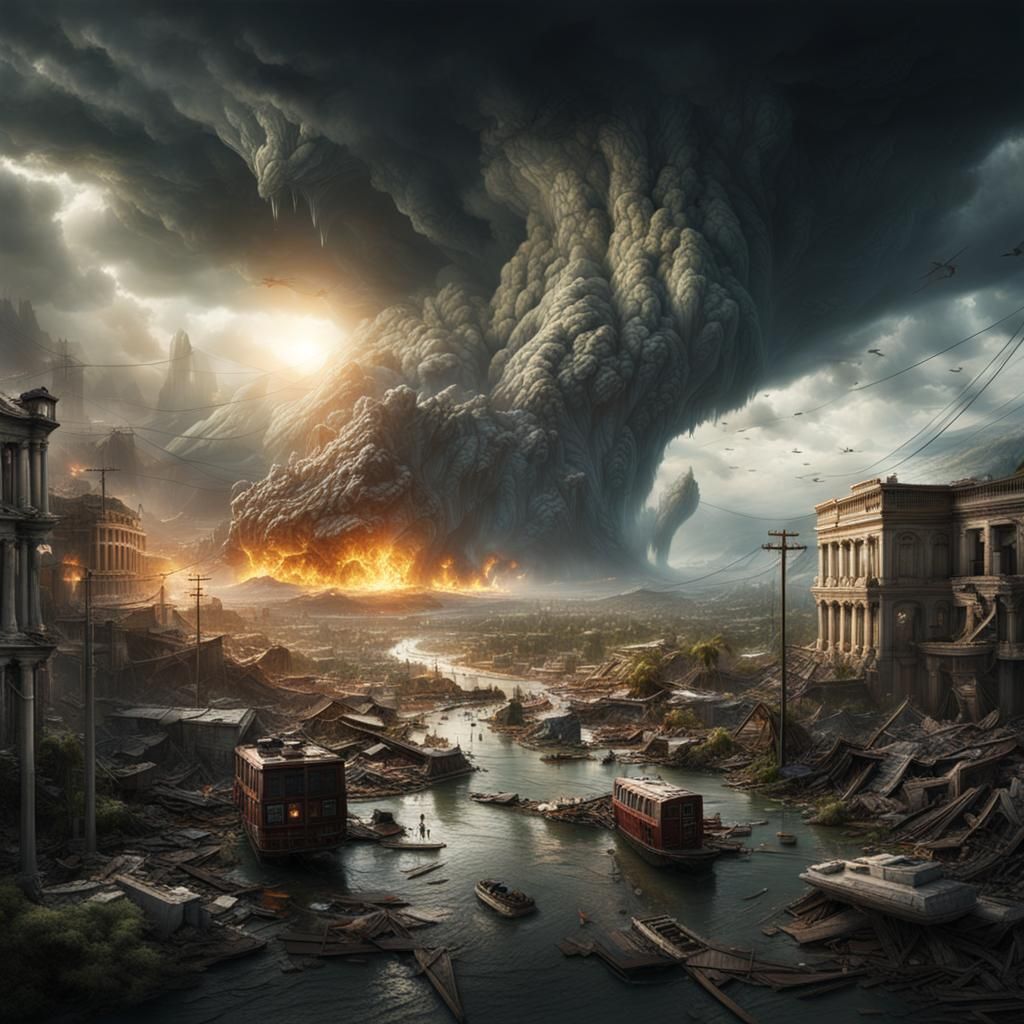 Epic Natural Disasters in Digital Matte Painting