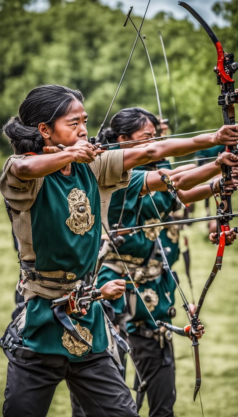 Focused Archers Aiming with Precision and Skill