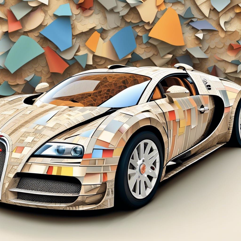 Veyron made of paper #1