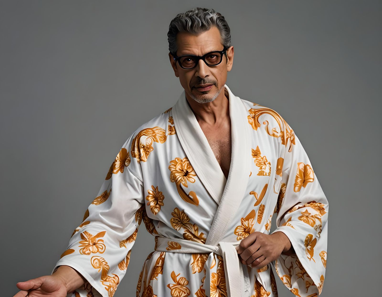 Jeff Goldblum as Zeus in Summer Robe