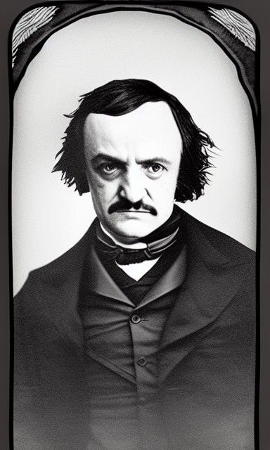 Eerie Portrait Inspired by Edgar Allan Poe