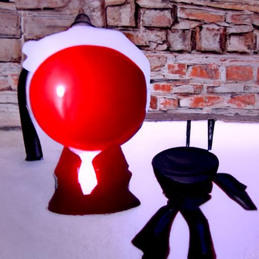 Red Hat Man at Birthday Party in 3D