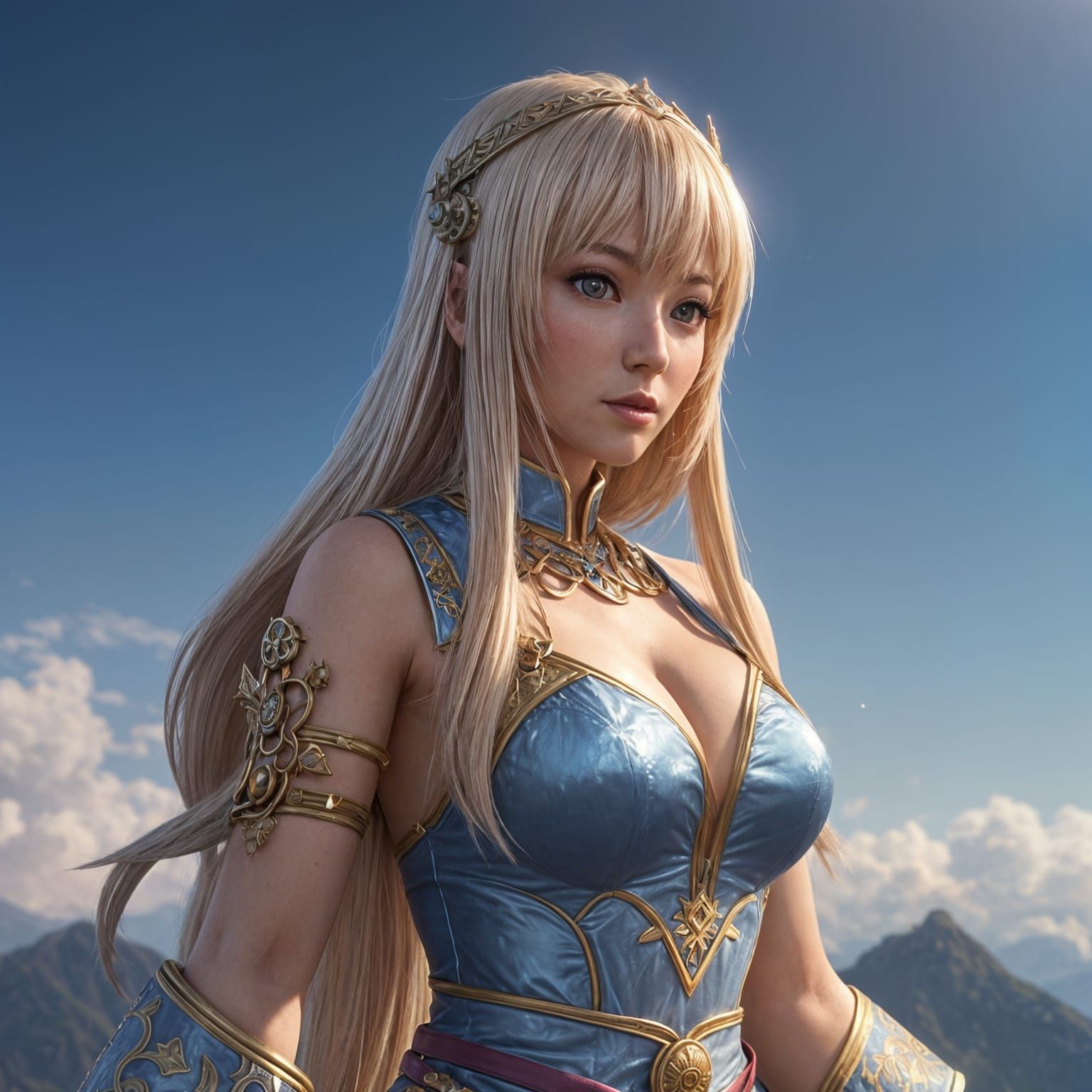 Anime Girl in Dreamy Style