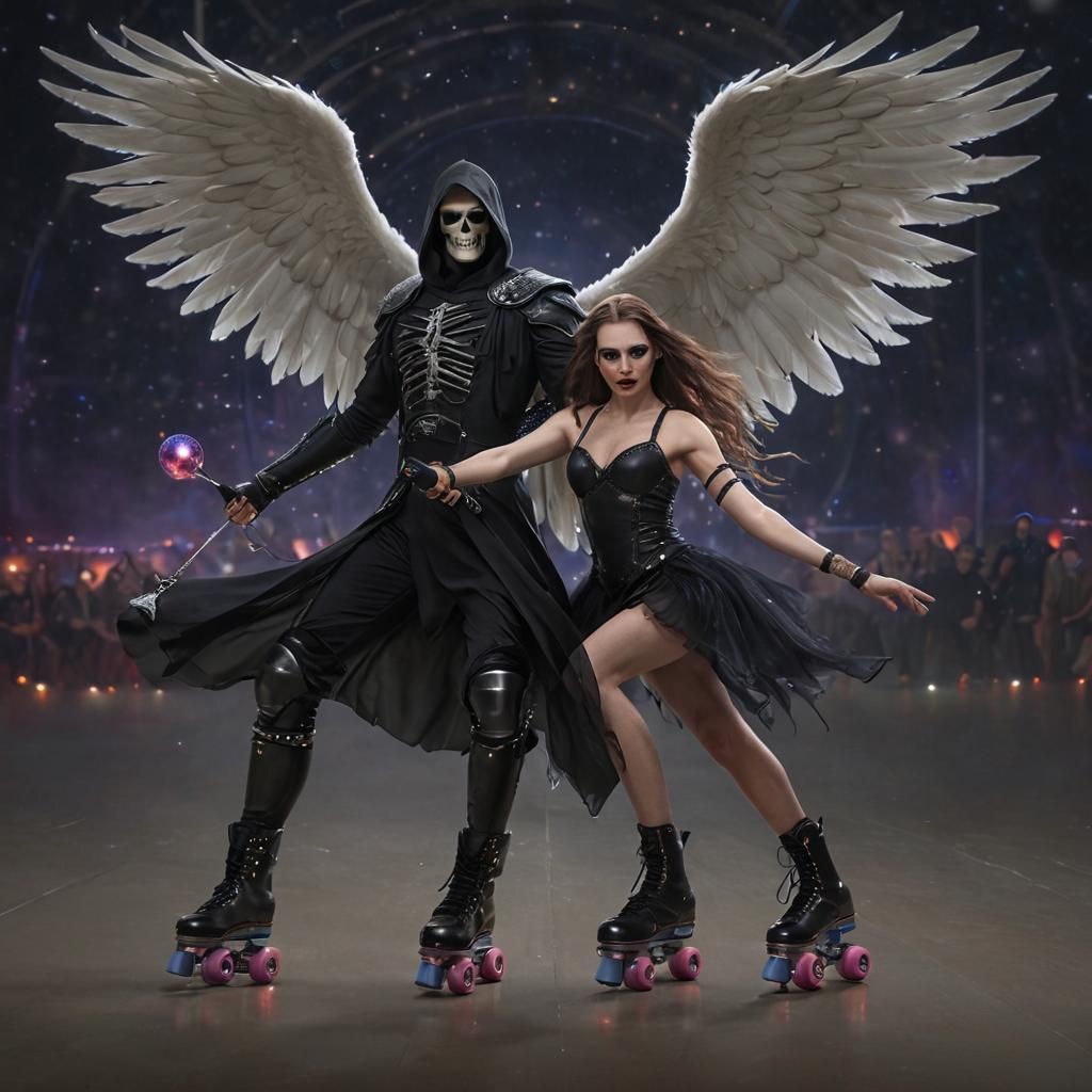 Azrael and Valkyrie's Roller Disco Date Night
