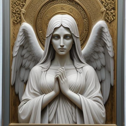 Enigmatic Angel in Divine Light