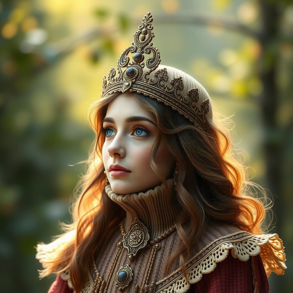 Woman's Portrait in John Singer Sargent Style