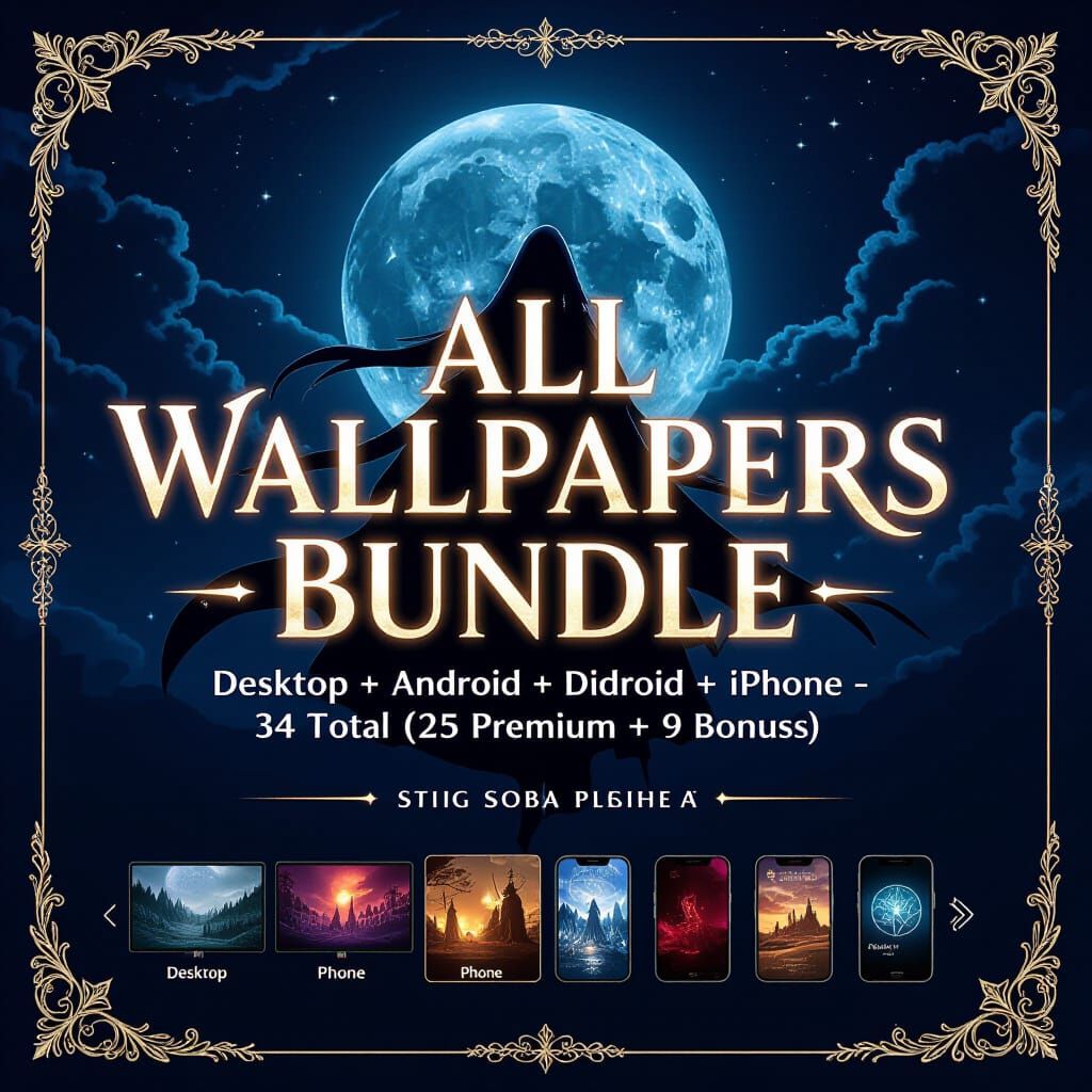 Dark Mystic Anime Wallpaper Bundle Cover Art