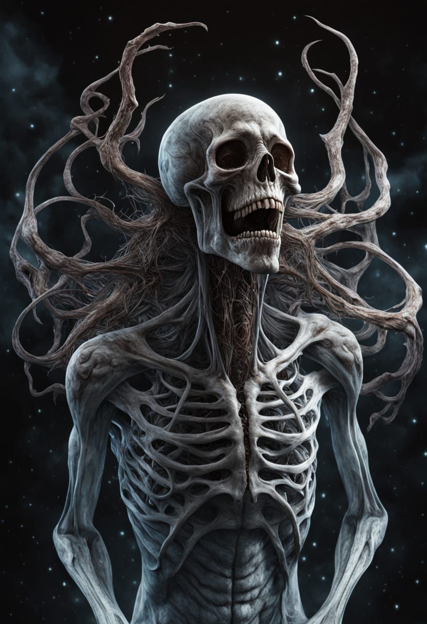 Gargantuan Astral Spirit in Cosmic Horror Style