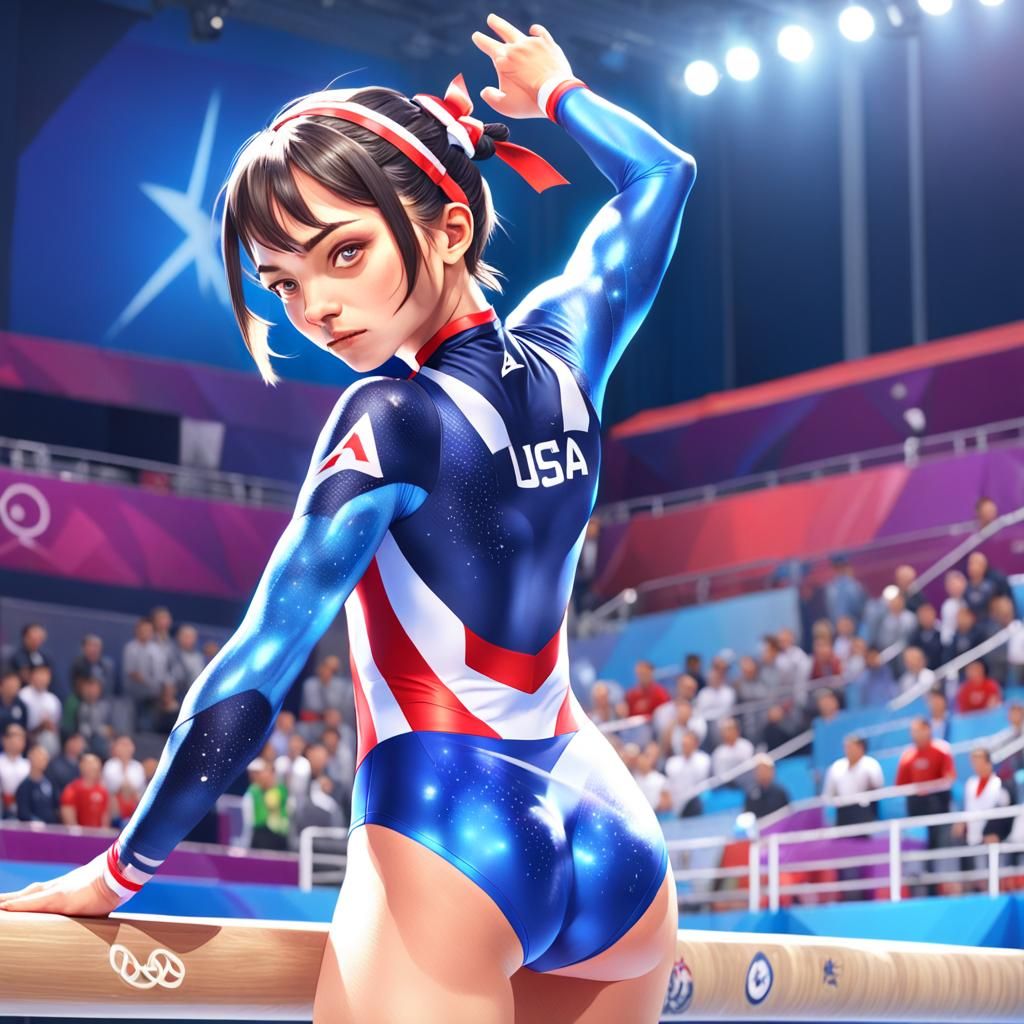 Penguin Olympian: Digital Portrait in Dynamic Lighting