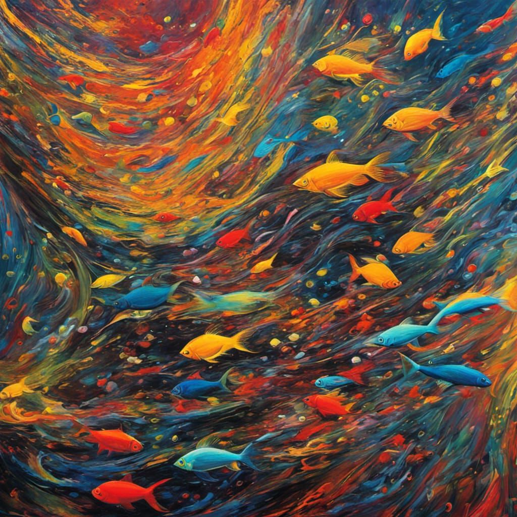 Psychedelic Aquarium as Abstract Expressionism
