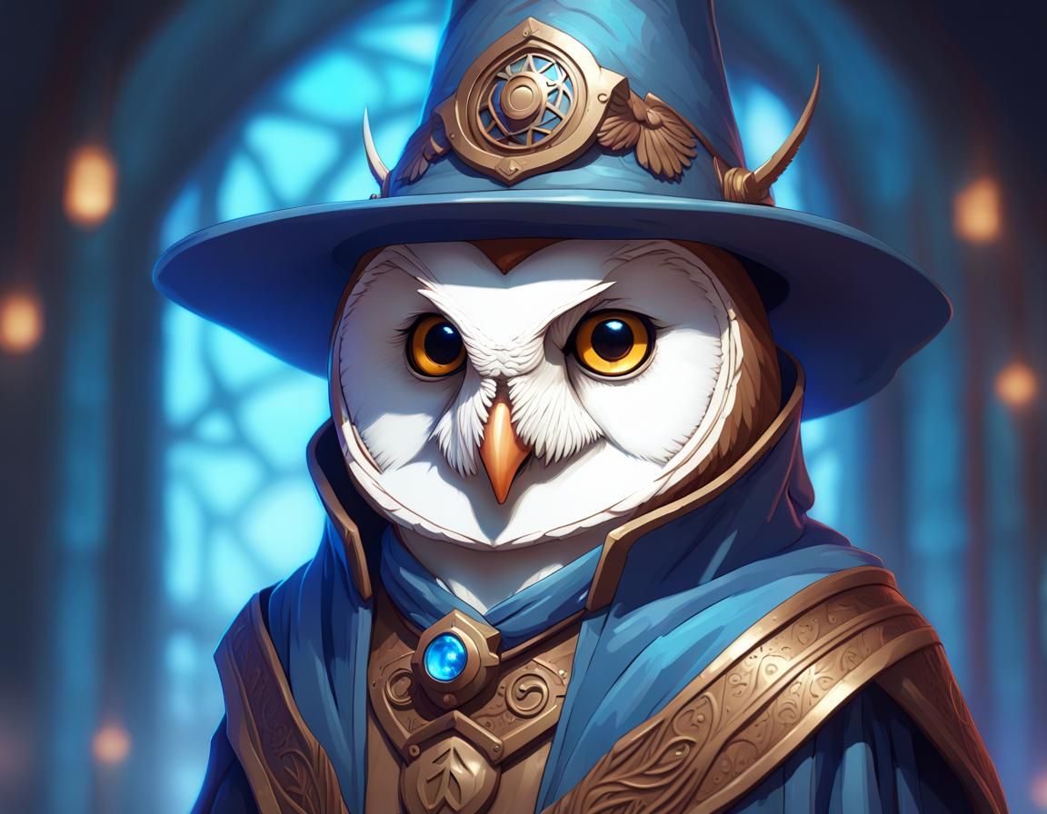 Owlin Wizard Character Concept Art