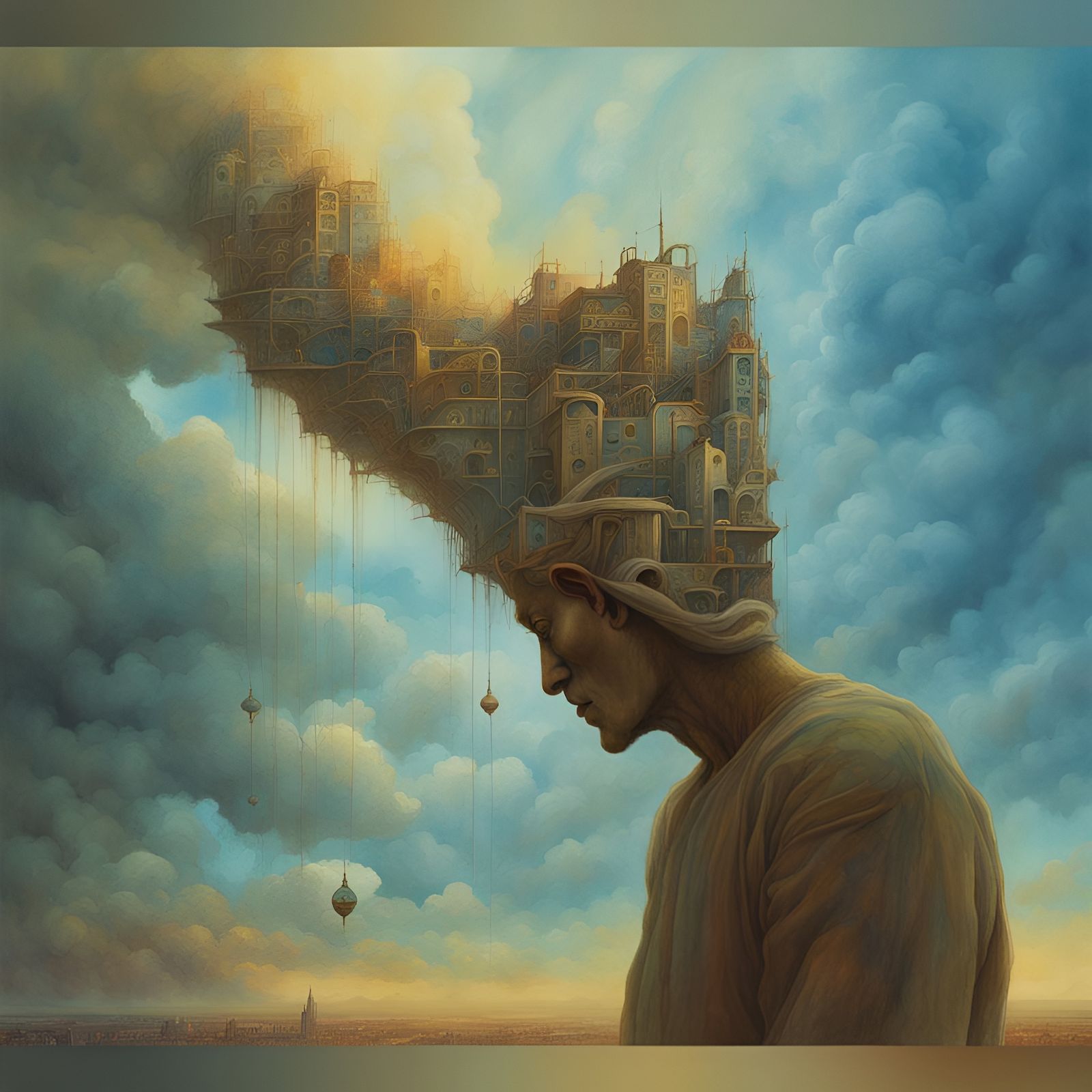 Surreal Sky in the Style of Beksiński