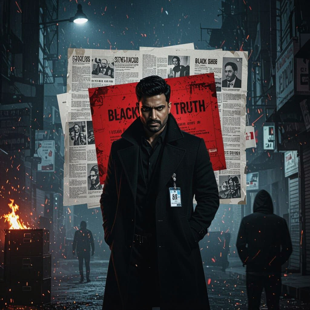 Gritty Thriller Movie Poster Featuring CBI Officer