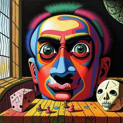 Abstract Representation of Hopelessness in Vivid Colors