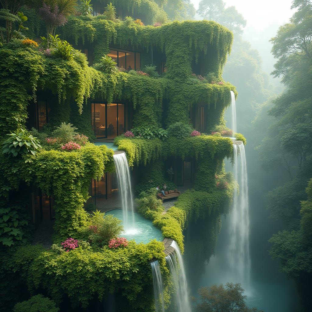 Majestic Urban Oasis in Emerald Greenery