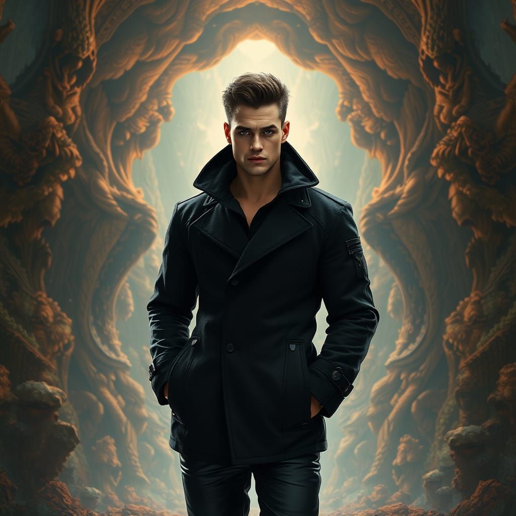 Majestic Man in Fantastical Environment