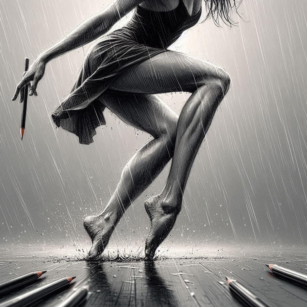 Classic Charcoal Drawing